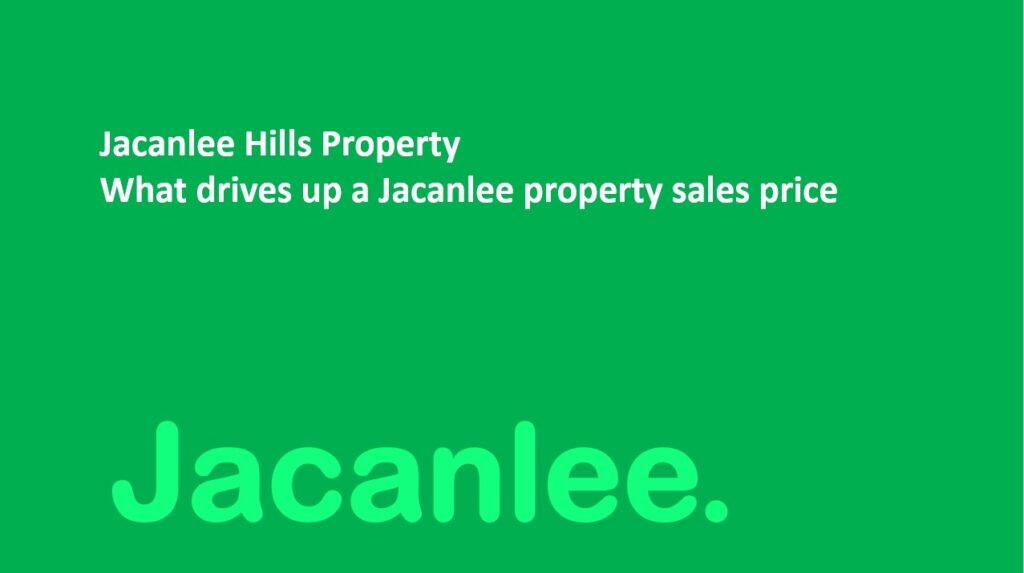 Jacanlee property valuation. Estate agent Jacanlee
