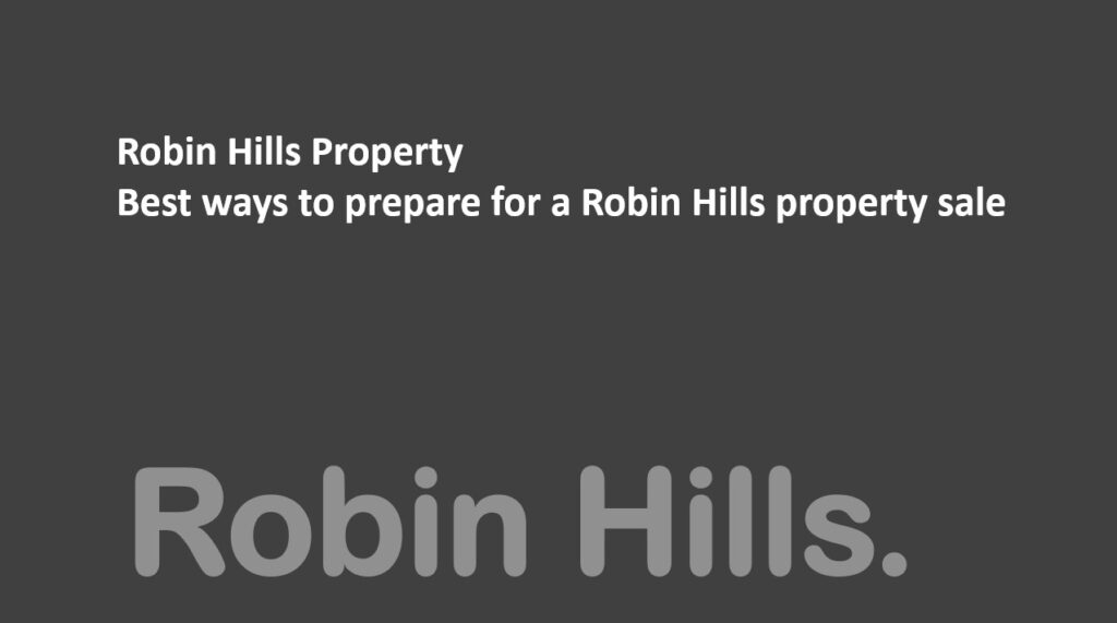 Robin Hills property valuation. Estate agent Robin Hills