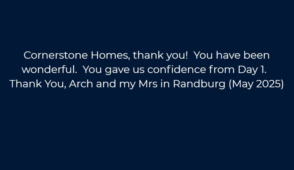 A client testimonial from Archy and his Mrs who were first time homebuyers
