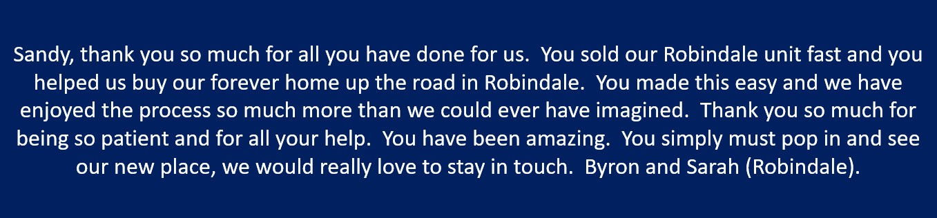 Client testimonials - Byron and Sarah