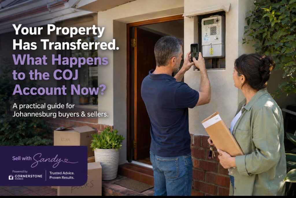 Buying or selling a Johannesburg property? Learn how to manage your COJ account after transfer, meter readings, prepaid electricity and the municipal deposit.