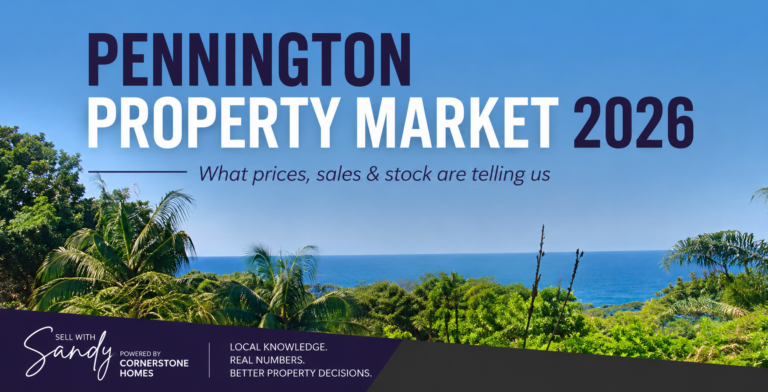 What is happening in the Pennington property market in 2026? Explore current prices, sales, property stock and buyer trends — and what they mean for sellers